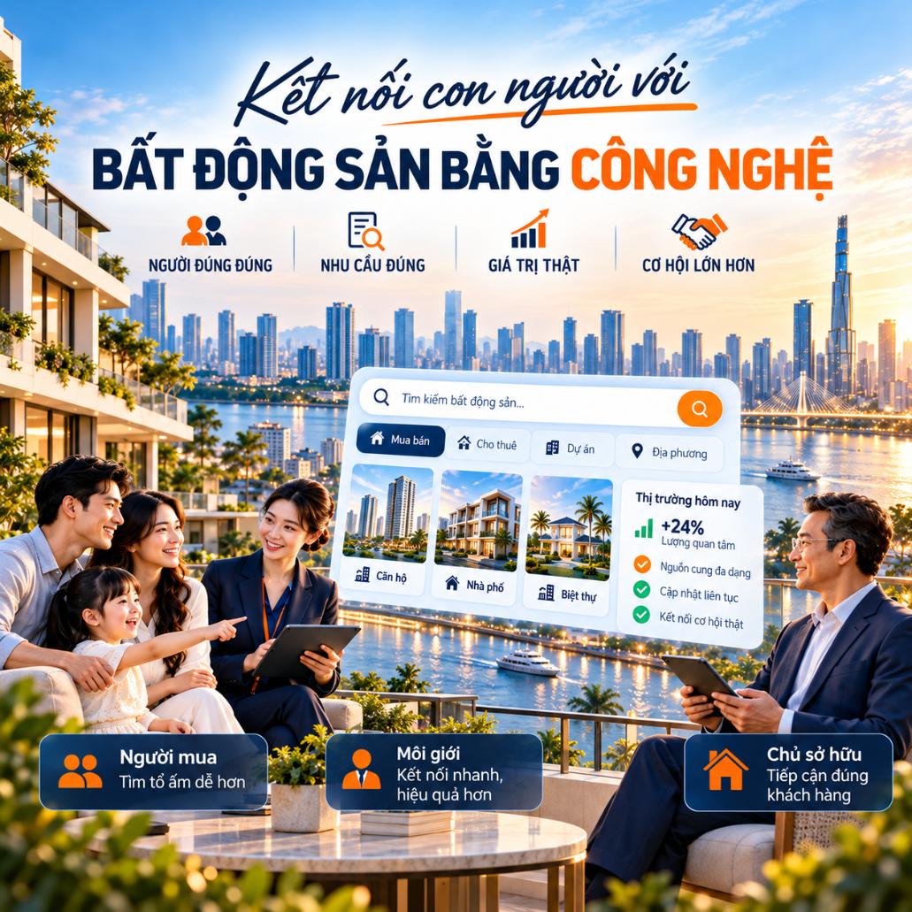 Kết nối con người với bất động sản bằng công nghệ